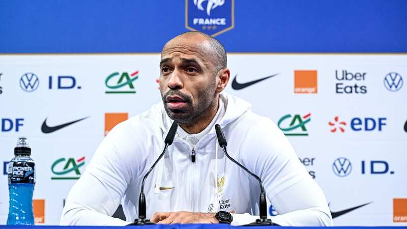 Theiry Henry manages France under-21s (Image: Baptiste Fernandez/Icon Sport via Getty Images)