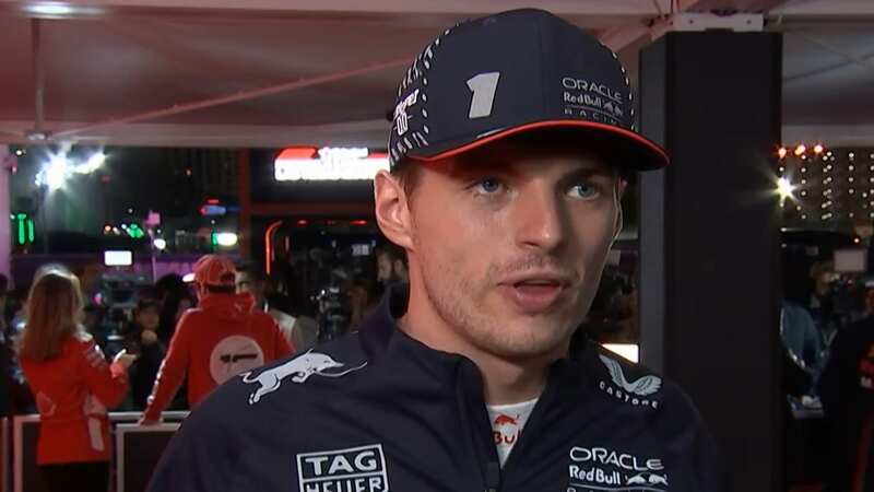 Max Verstappen gave his verdict after racing on the Las Vegas track (Image: Sky Sports)
