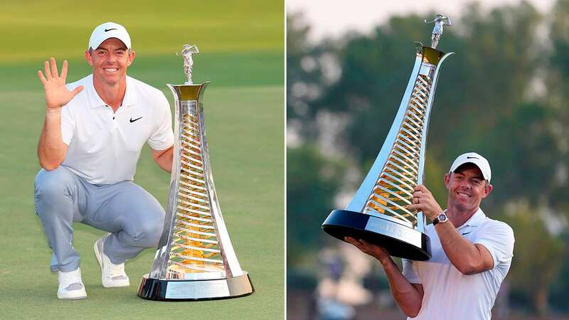 Rory McIlroy keeps hold of the Harry Vardon trophy for the second straight year (Image: Ross Kinnaird/Getty Images)
