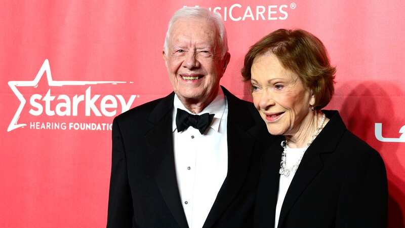 Former President Jimmy Carter with his wife Rosalynn in 205 - she has died today aged 96 (Image: Getty Images)