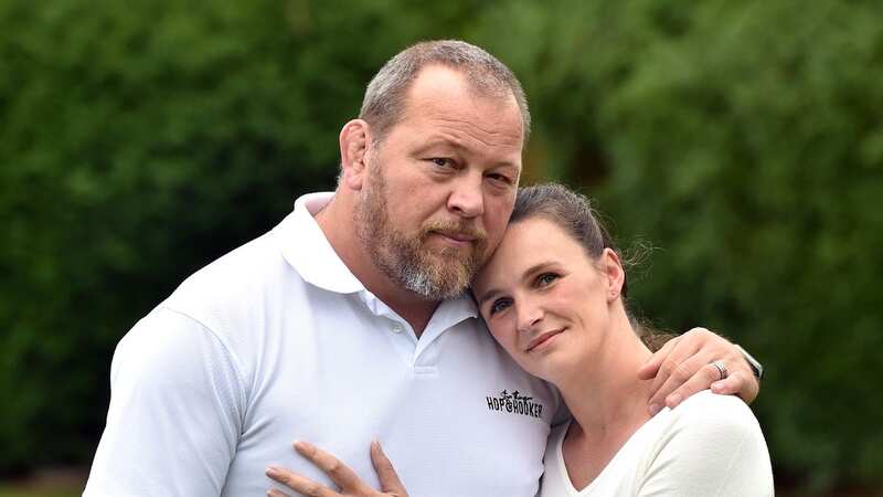 Steve Thompson with his wife Steph (Image: STEVE ALLEN)