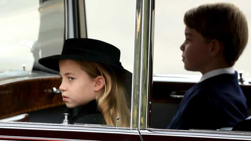 Princess Charlotte and Prince George were the youngest mourners at the funeral (Image: Getty Images)