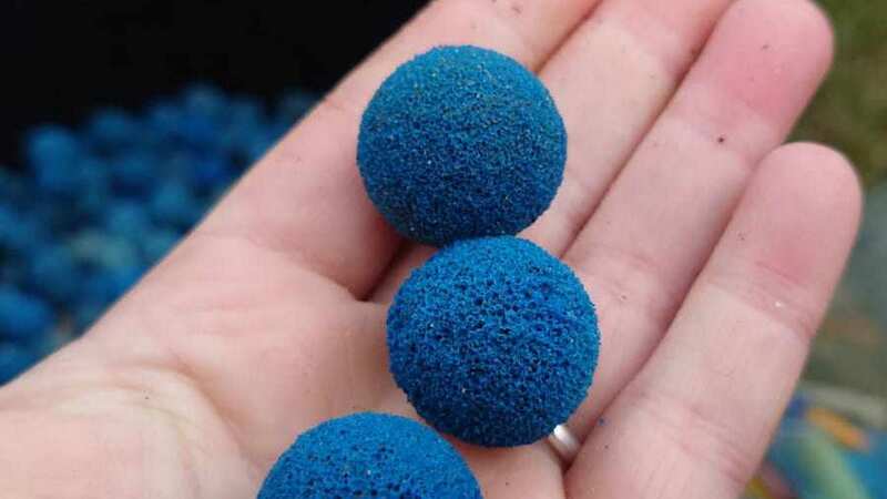 More than 1,000 balls have been found in the space of four days (Image: Tees Valley Wildlife Trust /SWNS)