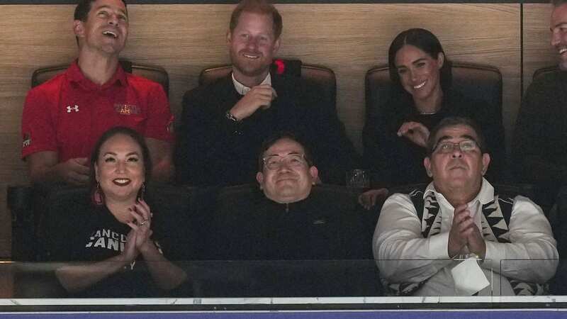 Prince Harry and Meghan Markle attended an NHL game last night (Image: AP)