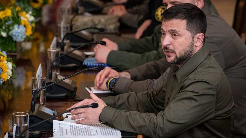 President of Ukraine Volodymyr Zelensky pleads with the west for more aid (Image: Getty Images)