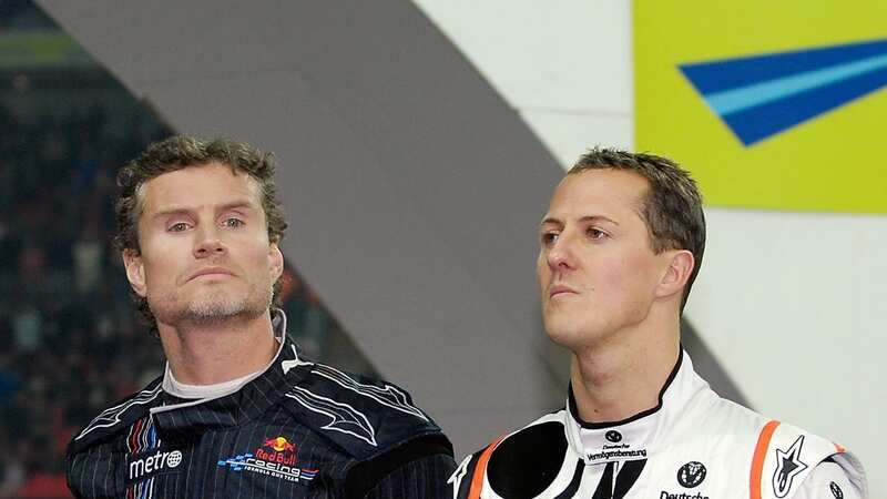David Coulthard and Michael Schumacher clashed at the Belgian Grand Prix in 1998 (Image: Getty Images)