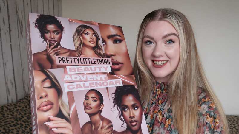 Unboxing the PrettyLittleThing beauty advent calendar worth nearly £200