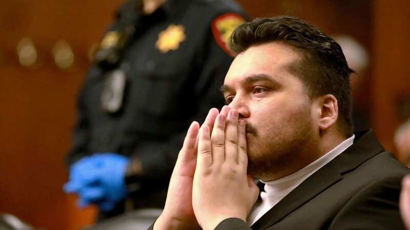 Jose Rafael Solano Landaeta n San Mateo County courtroom where he was found guilty of first degree murder (Image: AP)