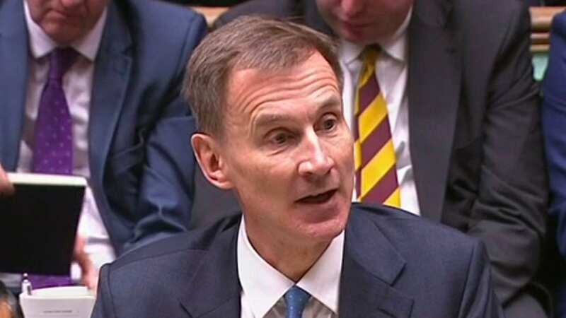 Jeremy Hunt announced his Autumn Statement at the House of Commons today (Image: BBC Parliament)