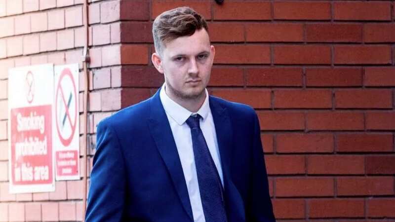 Former PC Rown Horrocks pictured outside Leeds crown court (Image: SWNS)