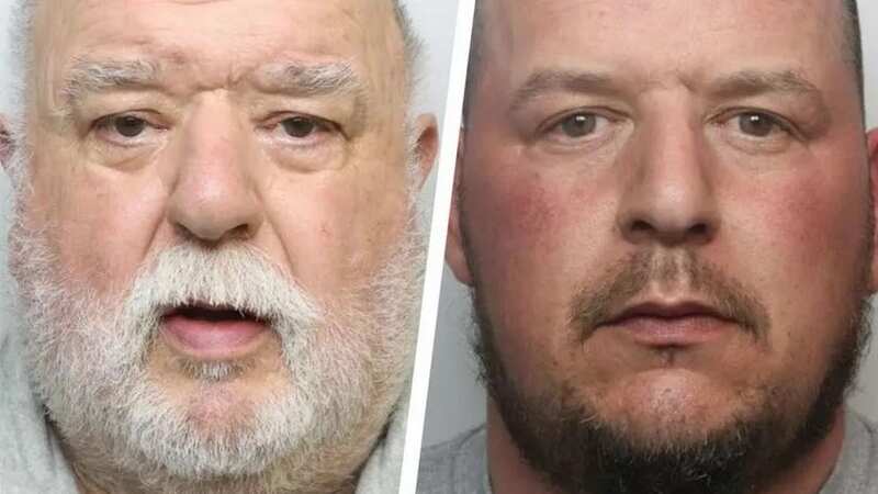Pensioner Roy Lockett and his son Peter Austin, who have been jailed for sex offences (Image: Media Wales)