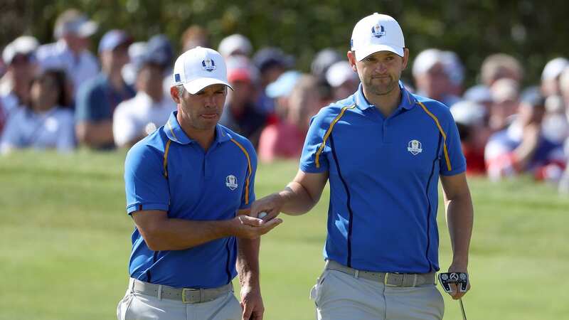 Bernd Wiesberger (right) played for Europe in the Ryder Cup in 2021 and has returned to the DP World Tour after two years with LIV Golf. (Image: Patrick Smith/Getty Images)