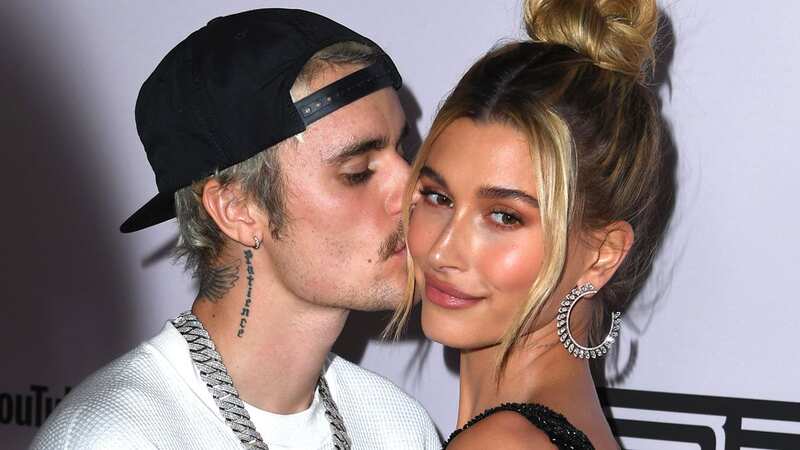 Justin Bieber kisses wife Hailey as he says she 