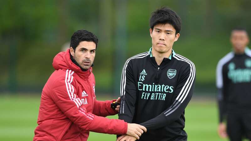 Mikel Arteta wants to keep hold of Takehiro Tomiyasu amid interest from Bayern Munich (Image: Getty Images)
