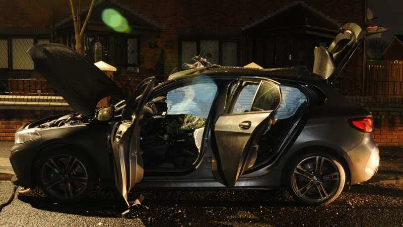 This is the BMW that had that explosive device in it (Image: GMP)