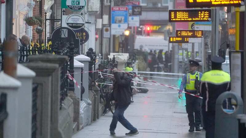 The scene in Dublin city centre after five people were injured, including three young children (Image: PA)