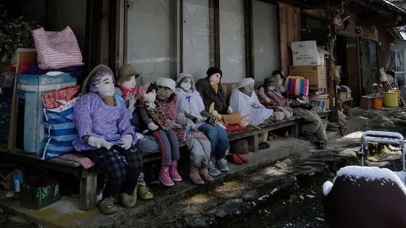 Life-size dolls displayed in the tiny village of Nagoro (Image: AFP via Getty Images)