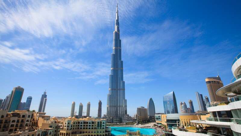 The sky-scraper is the tallest building in the world, measuring over 828 metres - approximately 2,716ft (Image: Getty Images)