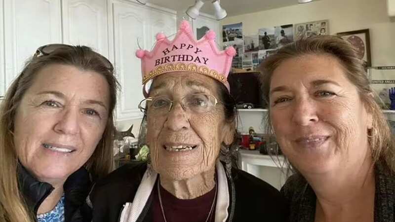 Carolyn celebrating her 80th birthday in 2022 with her daughters (Image: BBC)