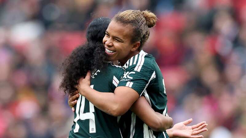 Nikita Parris celebrates with teammate Jayde Riviere (Image: Photo by Michael Steele/Getty Images)