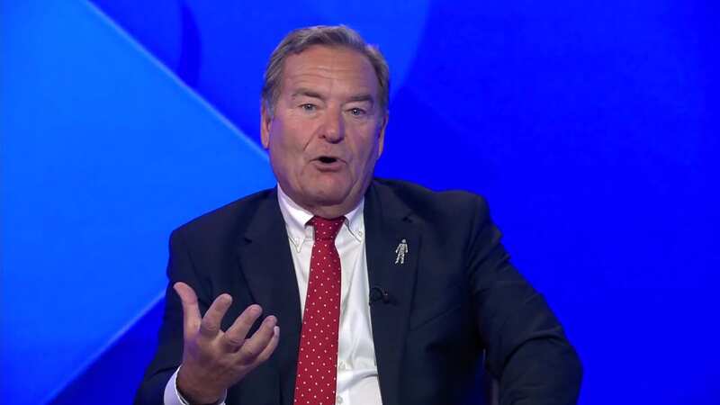 Jeff Stelling has questioned the sending off of Brighton