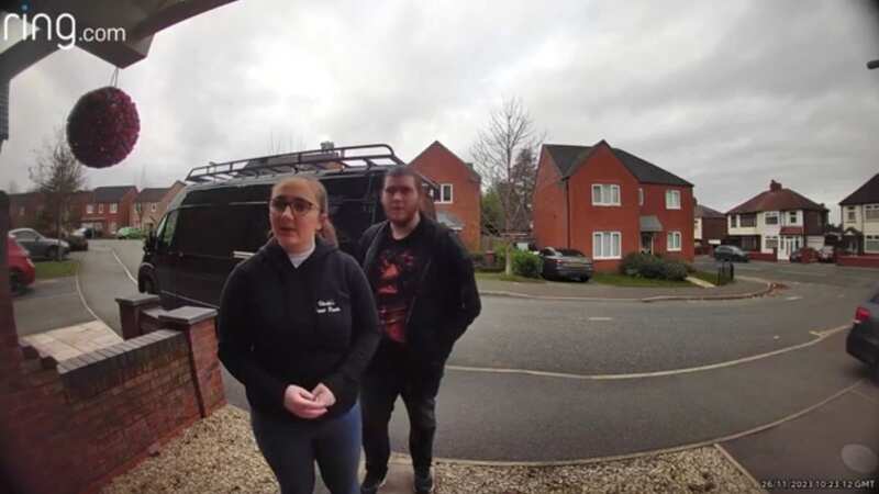 Moment man left speechless as honest teens come knocking caught on Ring doorbell