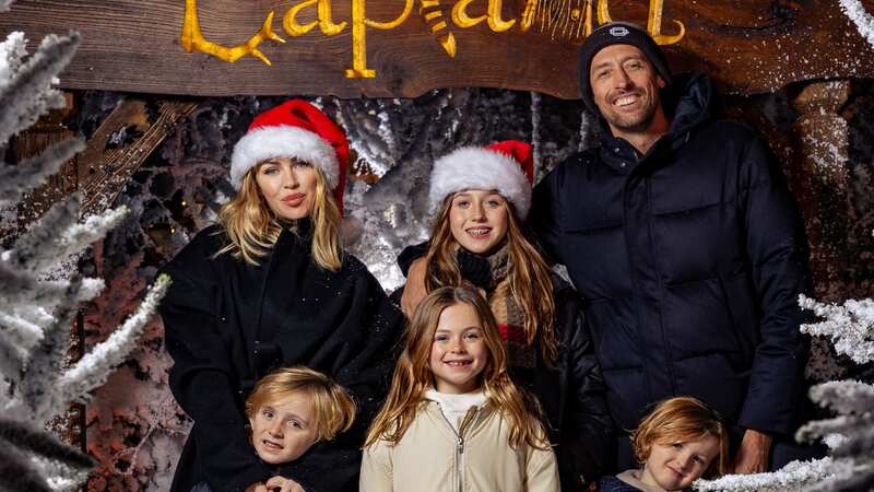 Abbey Clancy and Peter Crouch enjoy family day out at Lapland with their kids