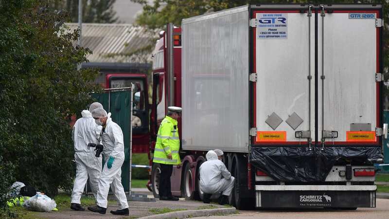 The bodies of the migrants were found in a lorry in Grays, Essex, on October 23, 2019 (Image: AFP via Getty Images)