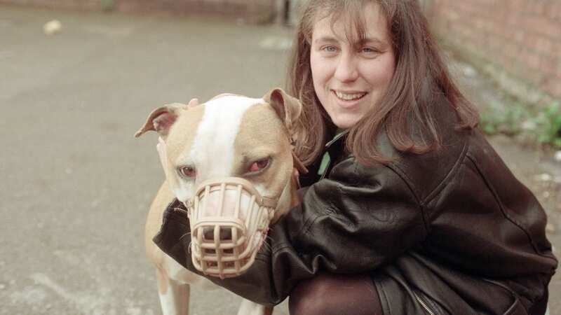 Sandra Rowlands fought for years to free dog Buster after he was suspected of being a banned pitbull breed (Image: Mirrorpix)