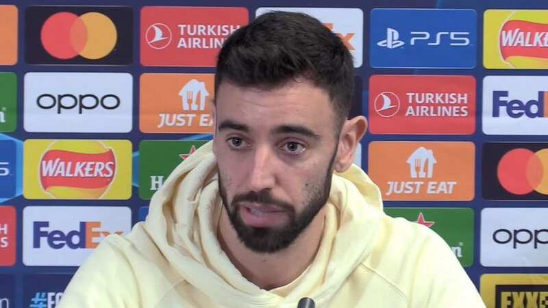 Bruno Fernandes wants to remain as Manchester United captain for a while yet (Image: YouTube/HaytersTV)