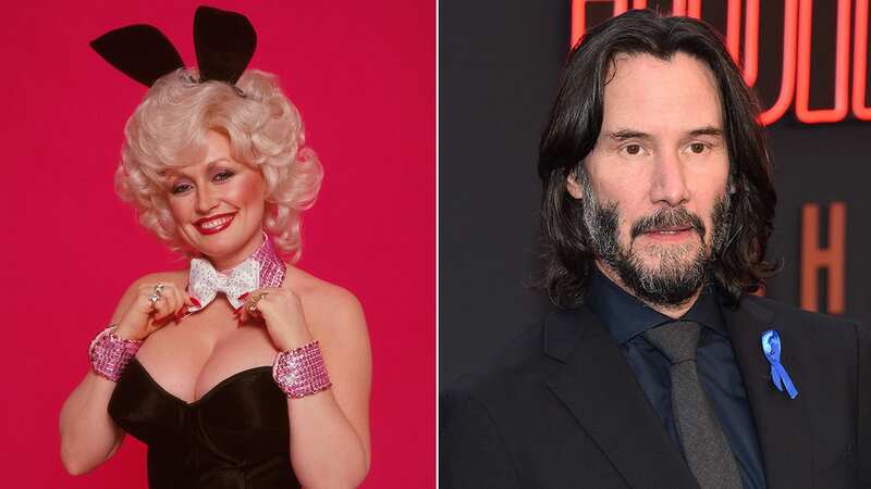 Dolly Parton reacts to Keanu Reeves saying he once wore her Playboy costume