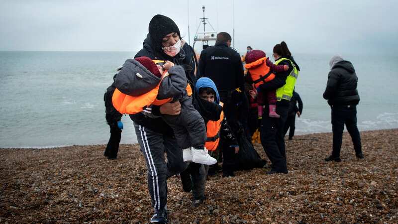 People who arrive across the Channel in small boats are put in hotels (Image: AFP via Getty Images)