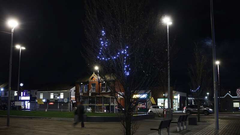 Christmas lights in Denton (Image: Sean Hansford | Manchester Evening News)