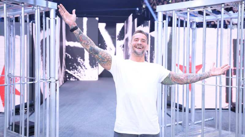 Back and happy about it: CM Punk made a surprise WWE return after nearly a decade at Survivor Series War Games (Image: WWE)