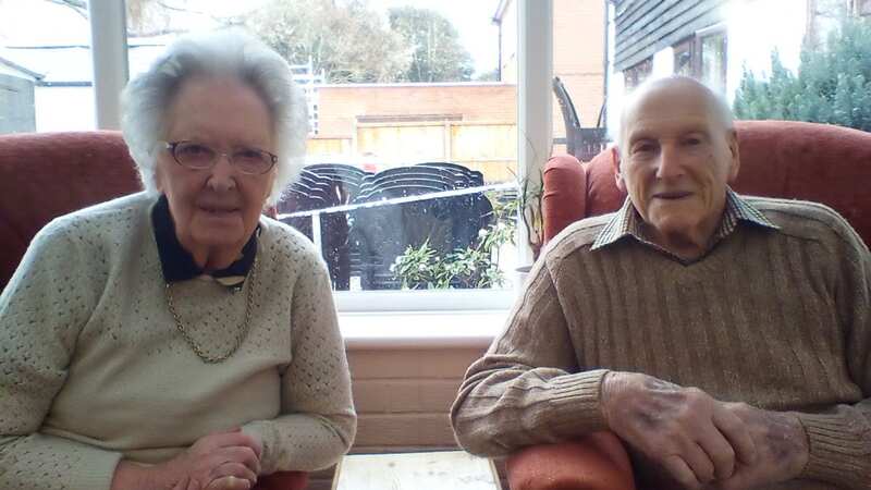 Dorothy and Tim Walter married in 1942 and say they have never argued