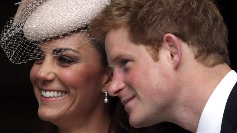 Kate Middleton and Prince Harry often attended royal events together and were seen laughing and joking in public (Image: Getty)
