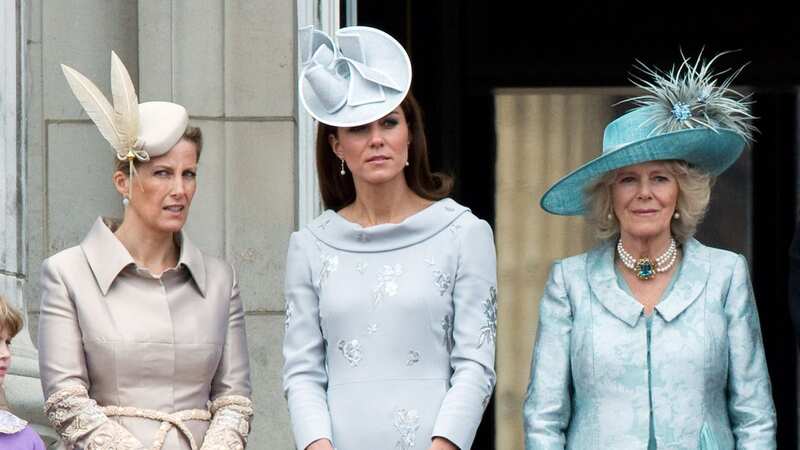 Sophie, Kate and Camilla on the balcony of Buckingham Palace (Image: WireImage)