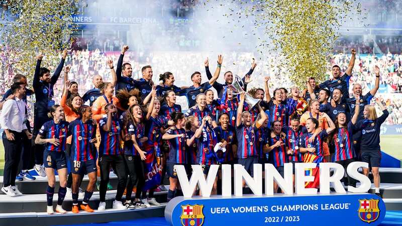 Barcelona are crowned 2022-23 European champions after their 3-2 comeback win over Wolfsburg (Image: Photo by Joris Verwijst/BSR Agency/Getty Images)