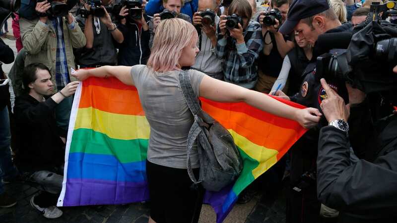 Russian security forces have raided gay clubs and bars across Moscow (Image: AP)