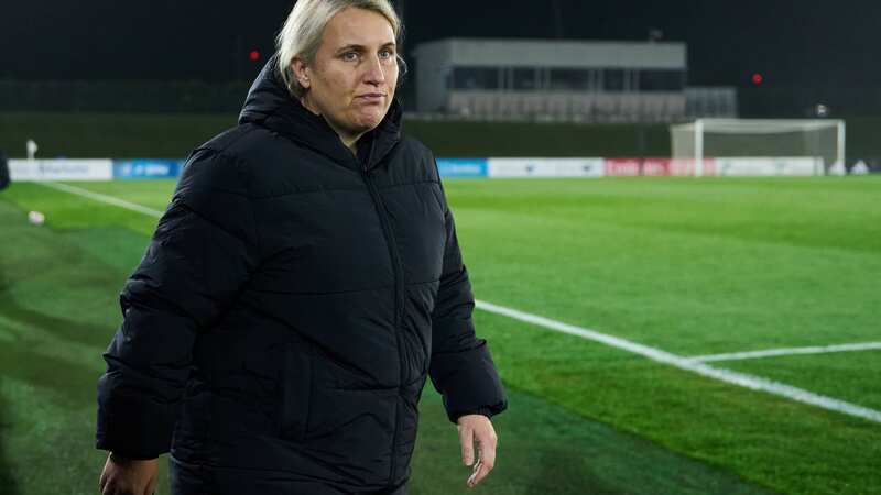 Chelsea manager Emma Hayes (L) with Guro Reiten (Image: Photo by Darren Walsh/Chelsea FC via Getty Images)