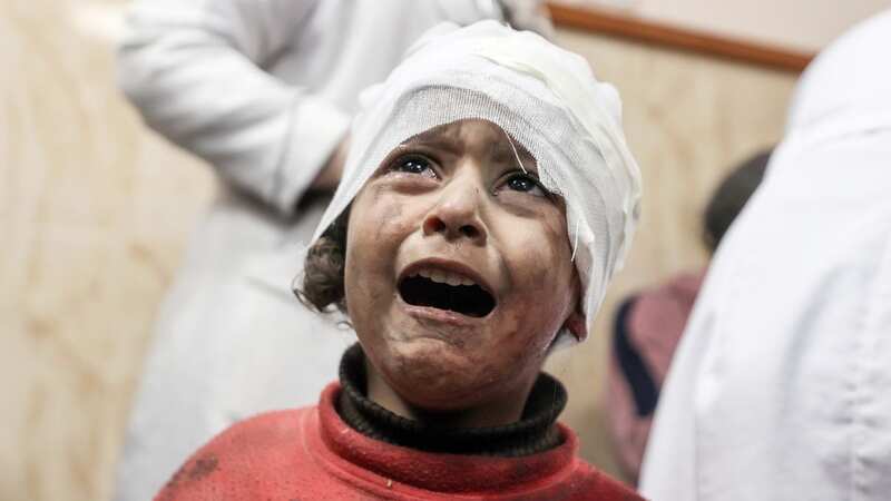 A child injured by Israeli bombing (Image: Anadolu via Getty Images)