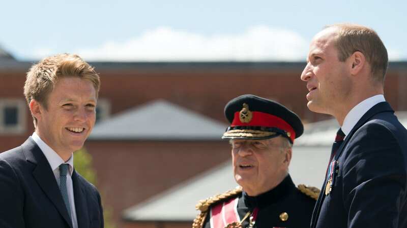 Prince William with Hugh Grosvenor, the Duke of Westminster (second left) (Image: Getty Images)