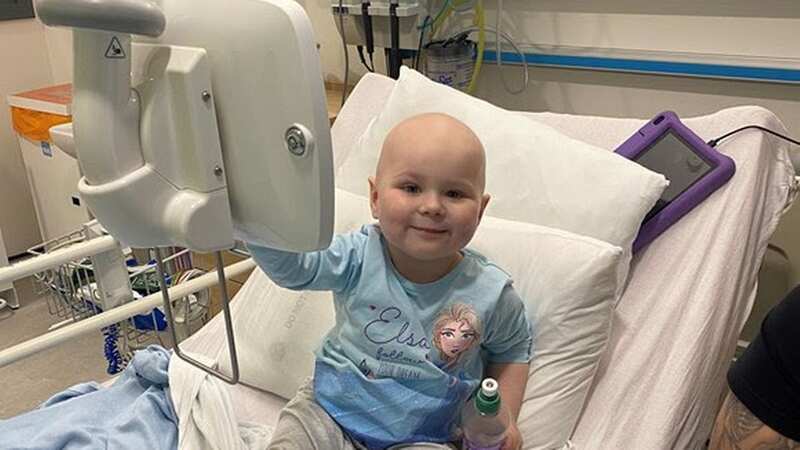 Little Heidi was diagnosed with B-cell acute lymphoblastic leukaemia at the age of three (Image: Cancer Support UK)