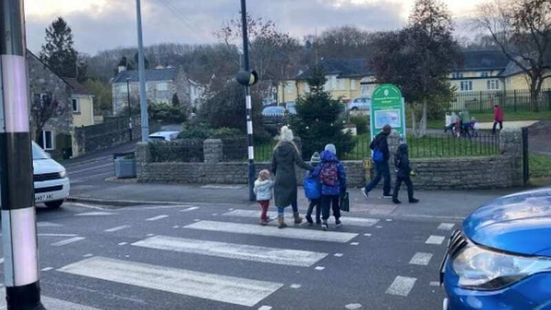 Parents have voiced their concerns over the crossing in Banwell, Somerset (Image: John Wimperis)