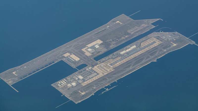 Kansai International Airport took seven years to build (Image: Getty Images)