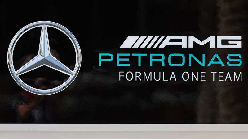 The logo of the Mercedes F1 team (Image: AFP via Getty Images)