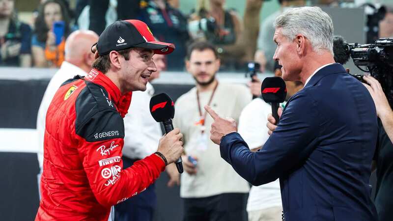 Charles Leclerc interviewed by David Coulthard at the Abu Dhabi Grand Prix (Image: HOCH ZWEI/picture-alliance/dpa/AP Images)