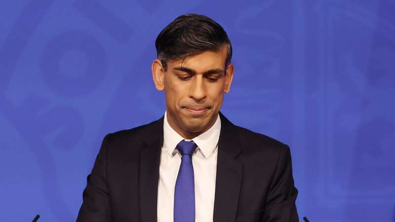 Rishi Sunak appeared tetchy at a press conference in Downing Street (Image: ANDY RAIN/EPA-EFE/REX/Shutterstock)