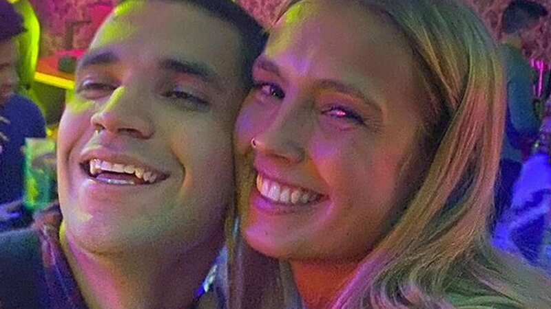 Martha Cullen Close with her boyfriend Ysmael Paredes who now may not be able to move to the UK (Image: PA)