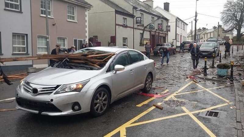 Homes and cars seriously damaged as town 